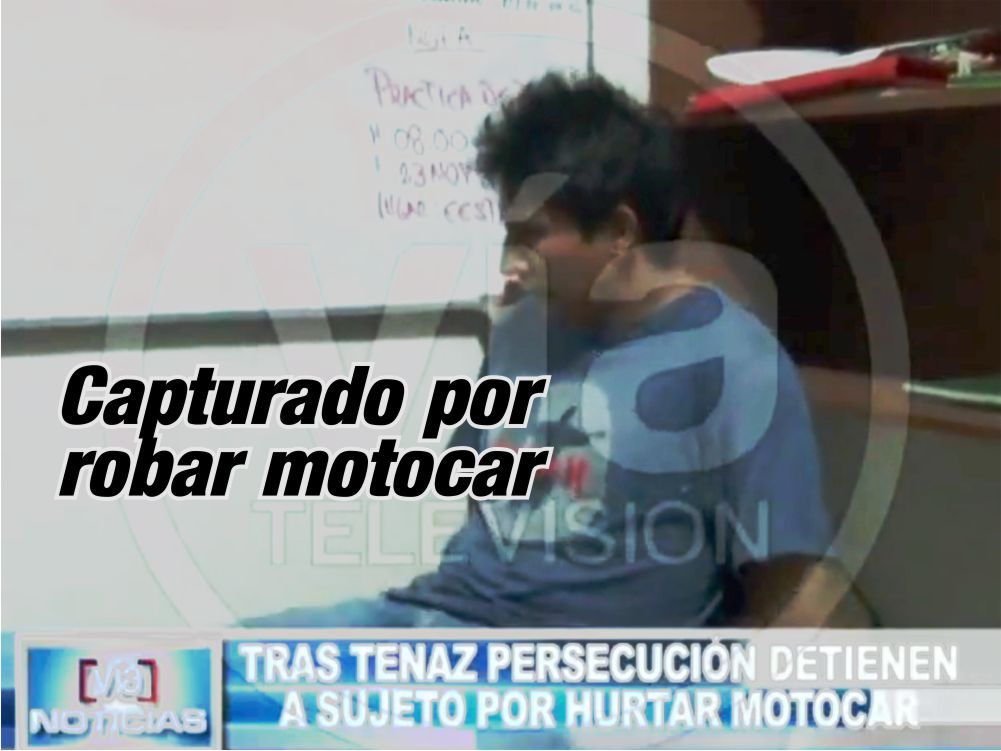 Tras tenaz persecución detienen a sujeto por hurtar motocar Tras tenaz persecución detienen a sujeto por hurtar motocar