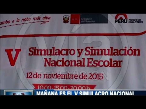 V Simulacro Nacional Escolar para prevenir desastres V Simulacro Nacional Escolar para prevenir desastres