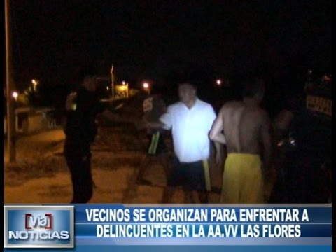 Vecinos se organizan para enfrentar a  delincuentes en la AA.VV Las Flores