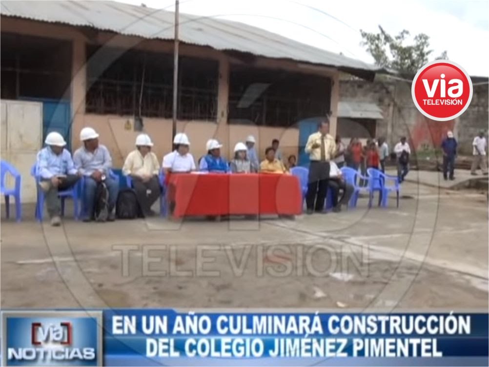 En un año culminará construcción del Colegio Jiménez Pimentel En un año culminará construcción del Colegio Jiménez Pimentel