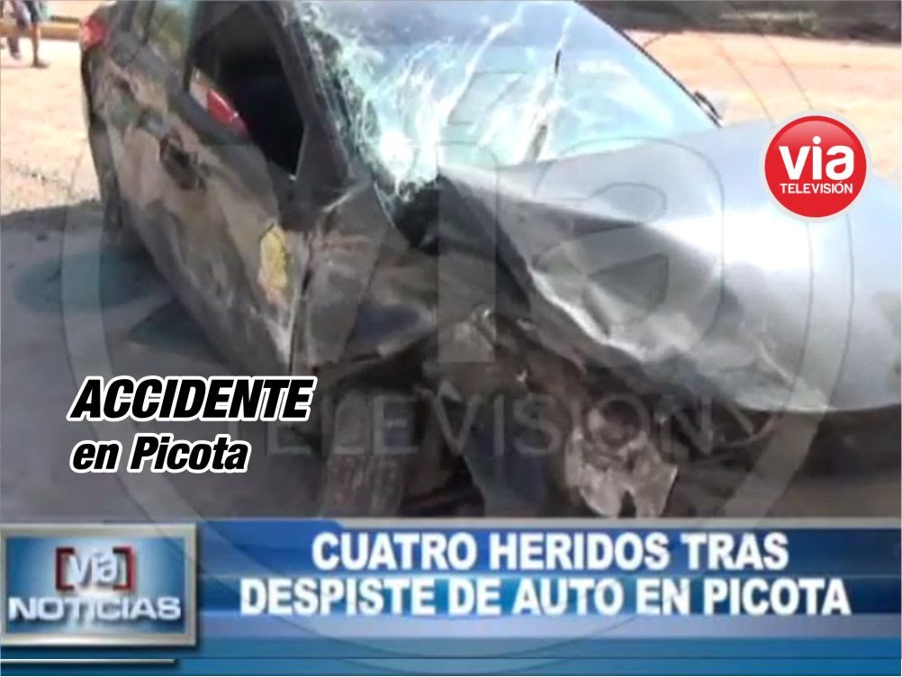 Cuatro heridos tras despiste de auto en Picota Cuatro heridos tras despiste de auto en Picota