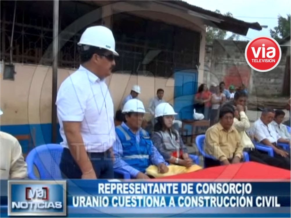 Representante de Consorcio Uranio cuestiona a construcción civil Representante de Consorcio Uranio cuestiona a construcción civil