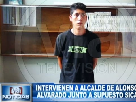 Intervienen a alcalde de Alonso de Alvarado junto a supuesto sicario