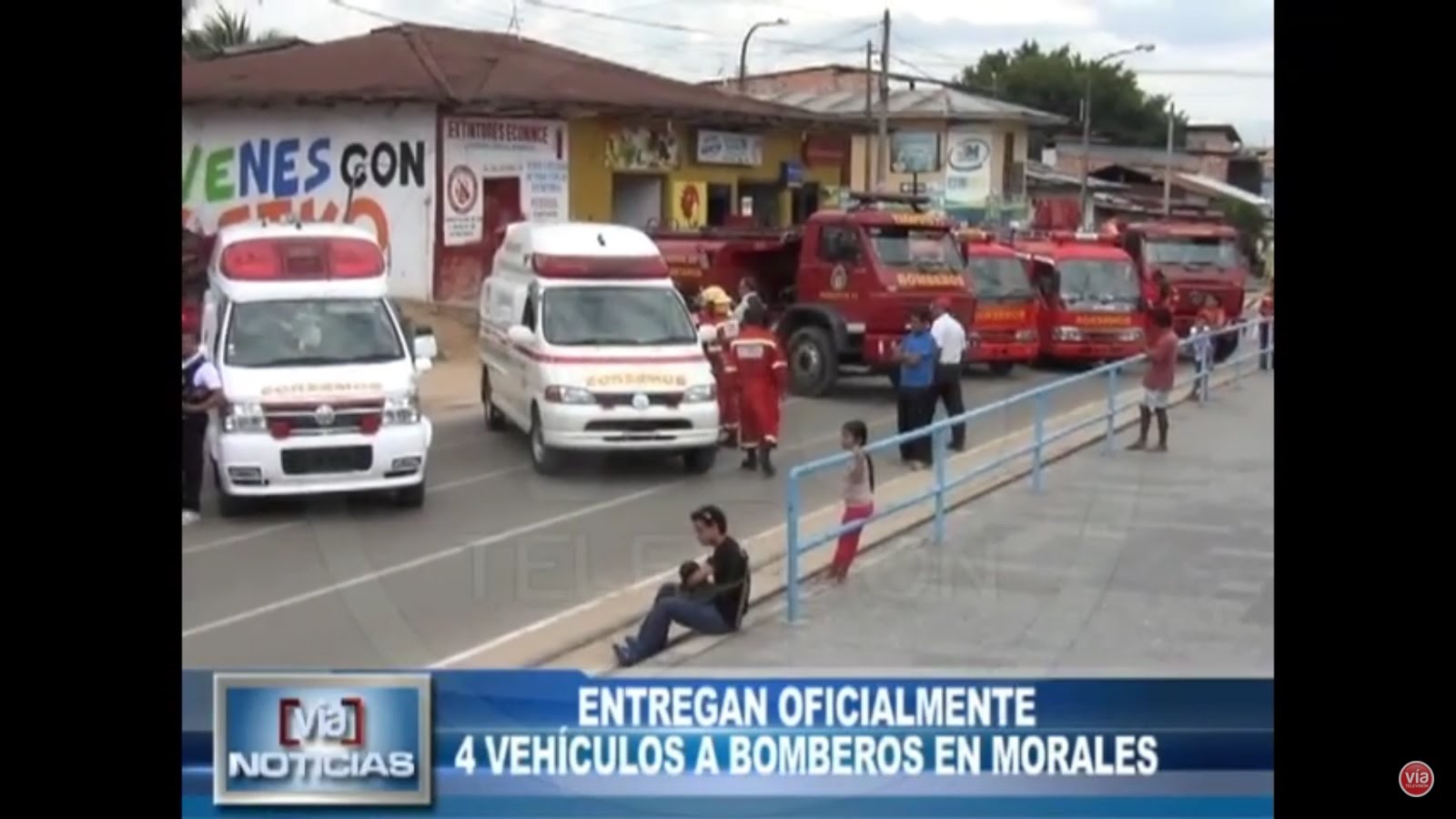 Entregan oficialmente 4 vehiculos a bomberos en Morales Entregan oficialmente 4 vehiculos a bomberos en Morales