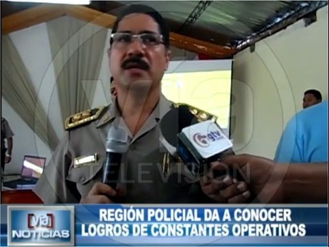 Región policial da a conocer logros de constantes operativos Región policial da a conocer logros de constantes operativos