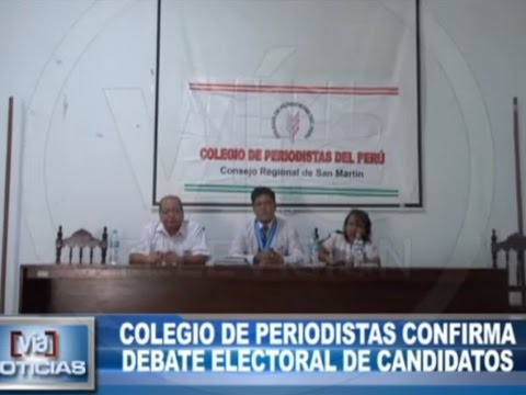 Colegio de periodistas confirma debate electoral de candidatos Colegio de periodistas confirma debate electoral de candidatos