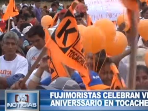 Fujimoristas celebran VI aniversario en Tocache Fujimoristas celebran VI aniversario en Tocache