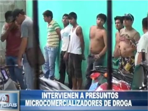 Intervienen a presuntos microcomercializadores de droga Intervienen a presuntos microcomercializadores de droga