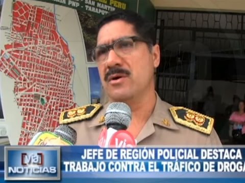 Jefe de región policial destaca trabajo contra el tráfico de drogas