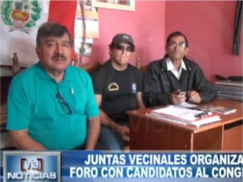 Juntas vecinales organizan foro con candidatos al congreso Juntas vecinales organizan foro con candidatos al congreso