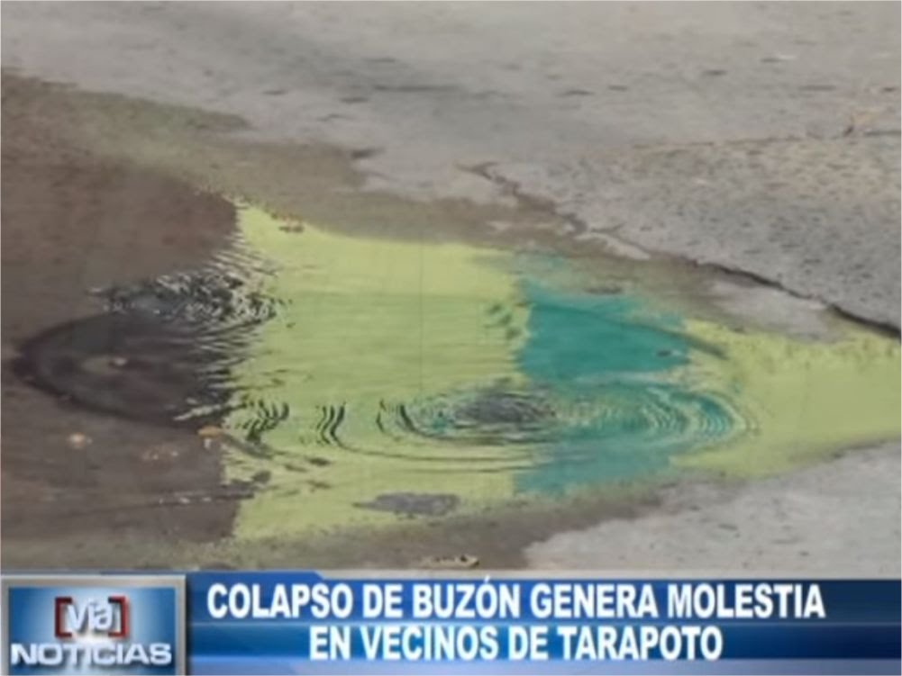 Colapso de buzón genera molestia en vecinos de Tarapoto Colapso de buzón genera molestia en vecinos de Tarapoto