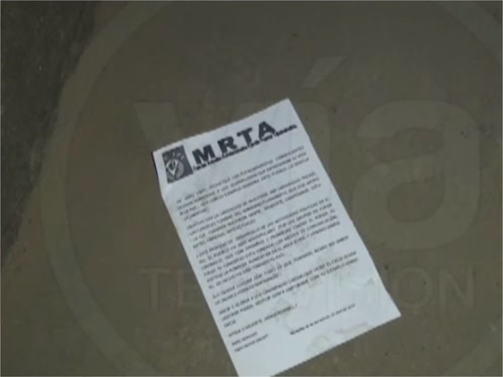 Dejan volantes con siglas del MRTA en Tarapoto Dejan volantes con siglas del MRTA en Tarapoto