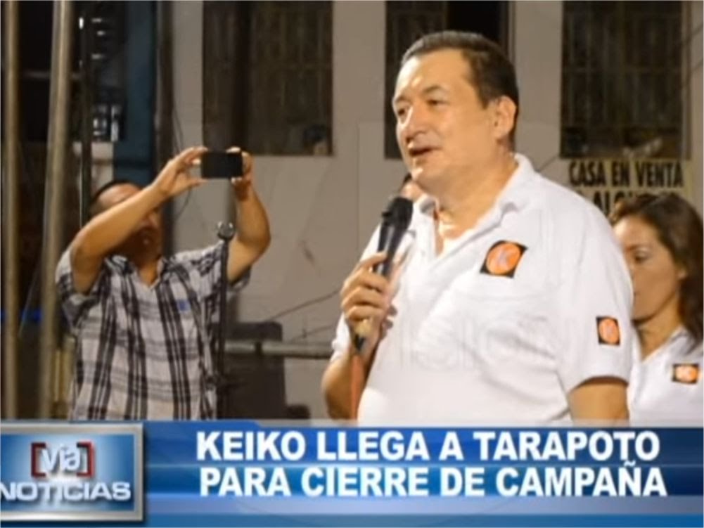 Keiko llega a Tarapoto para cierre de campaña