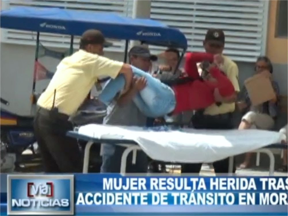 Morales: Mujer resulta herida tras accidente de tránsito Morales: Mujer resulta herida tras accidente de tránsito