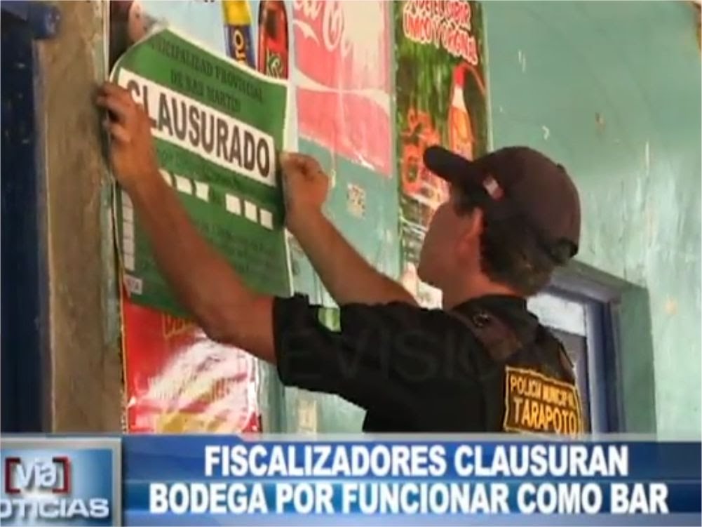 MPSM: Fiscalizadores clausuran bodega por funcionar como bar MPSM: Fiscalizadores clausuran bodega por funcionar como bar