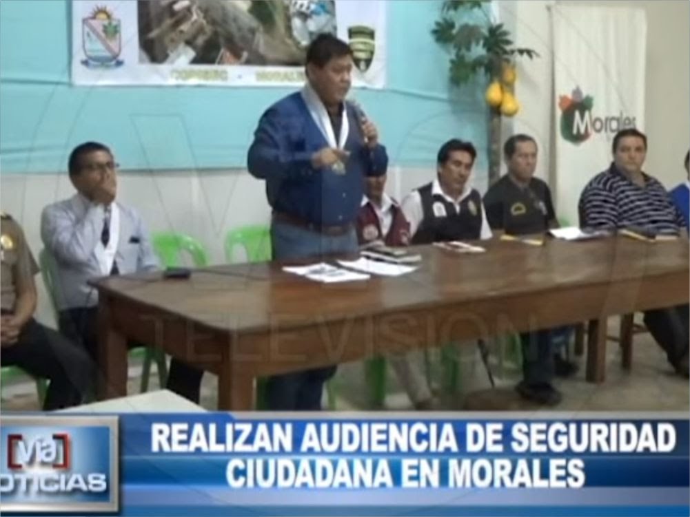 Realizan audiencia de seguridad ciudadana en Morales