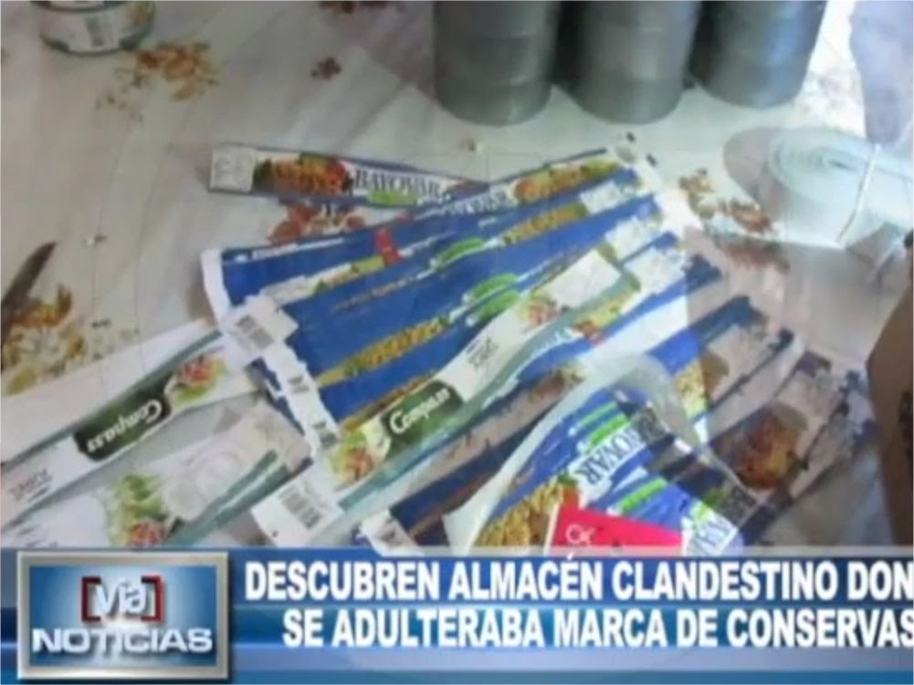 Tarapoto: Descubren almacén clandestino donde se adulteraba marca de conservas Tarapoto: Descubren almacén clandestino donde se adulteraba marca de conservas