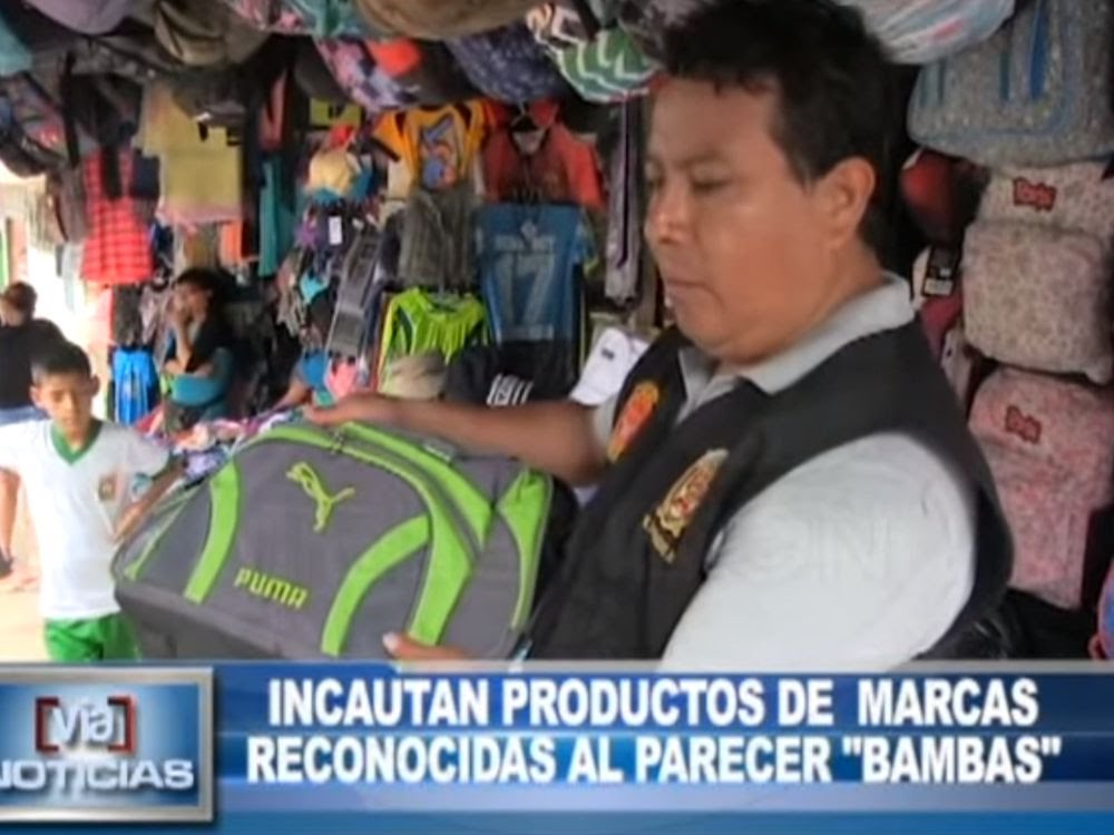 Tarapoto: Incautan productos de marcas reconocidas al parecer “bambas”
