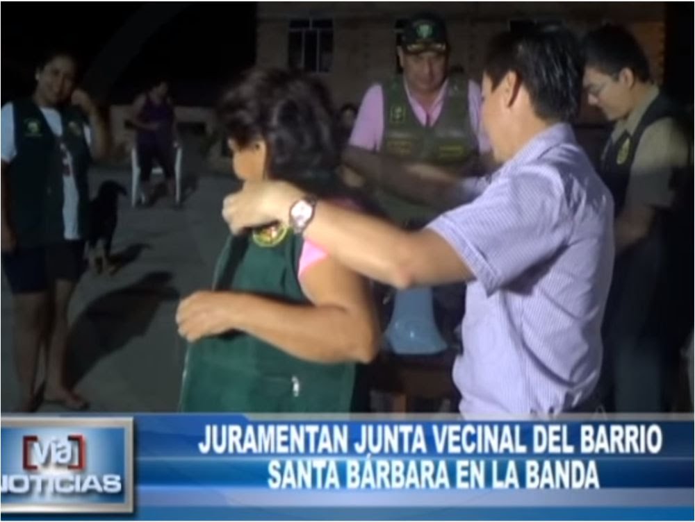 Juramentan junta vecinal del barrio Santa Bárbara en La Banda Juramentan junta vecinal del barrio Santa Bárbara en La Banda