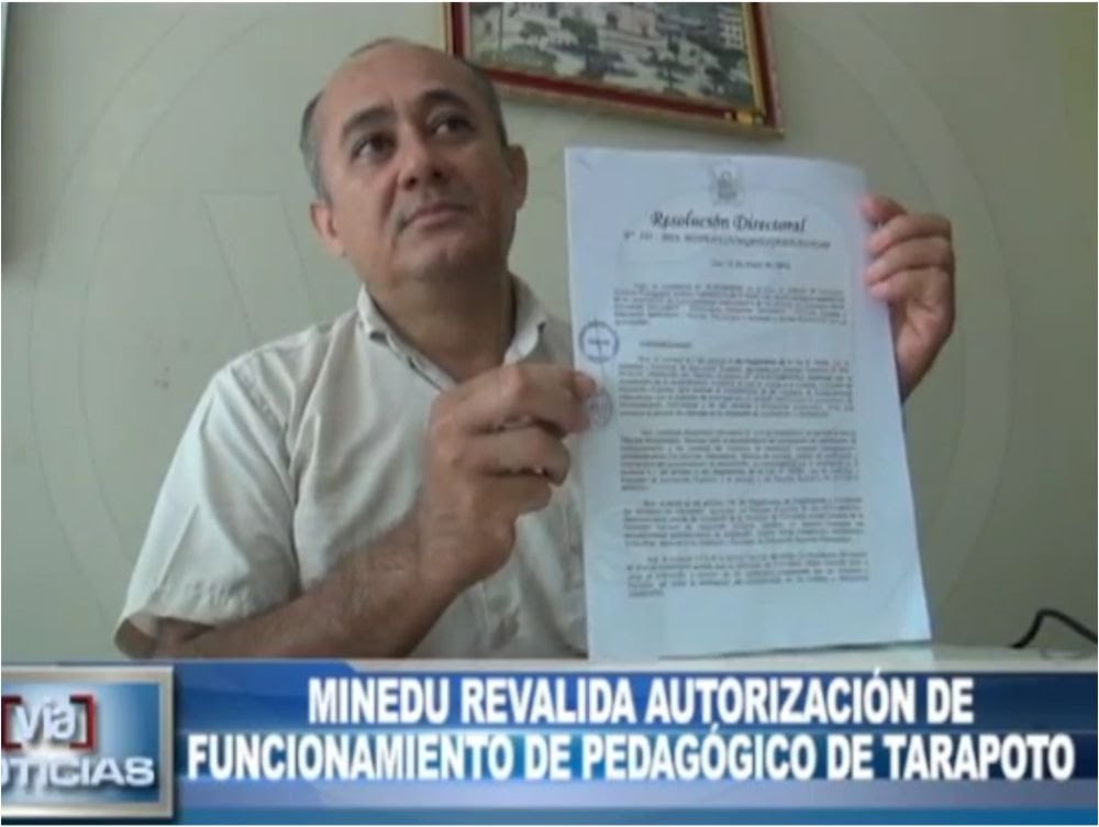MINEDU revalida autorización de funcionamiento de pedagógico de Tarapoto