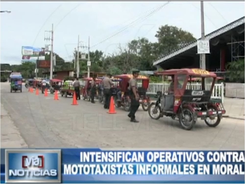 Morales: Intensifican operativos contra mototaxistas informales