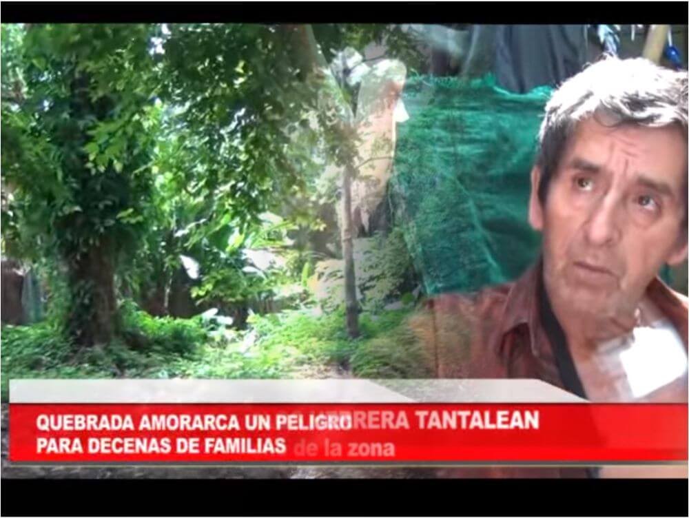 Morales: Quebrada Amorarca un peligro para decenas de familias Morales: Quebrada Amorarca un peligro para decenas de familias