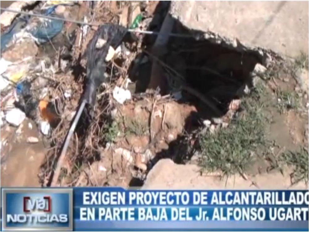 Tarapoto: Exigen proyecto de alcantarillado en parte baja del jirón Alfonso Ugarte Tarapoto: Exigen proyecto de alcantarillado en parte baja del jirón Alfonso Ugarte