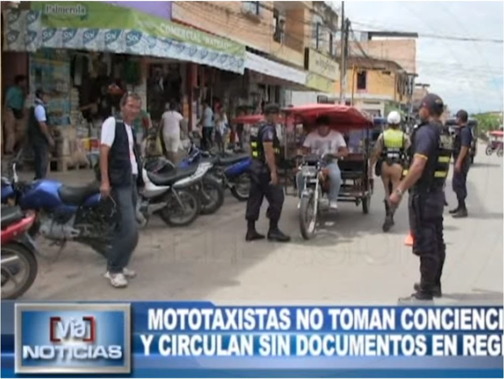 Tarapoto: Mototaxistas no toman conciencia y circulan sin documentos en regla