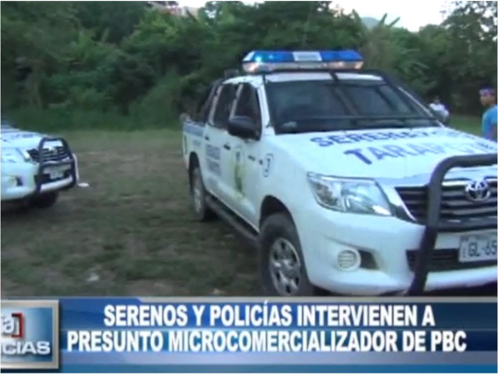 Tarapoto: Serenos y policías intervienen a presunto microcomercializador de PBC