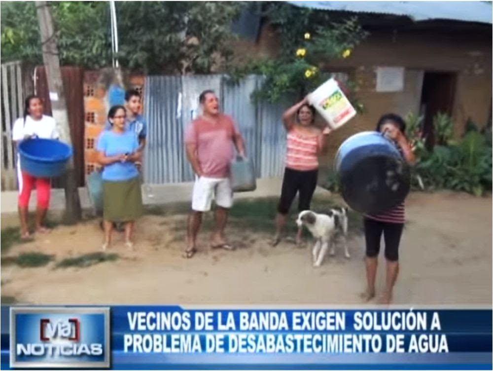 Vecinos bandinos exigen solución por problema de desabastecimiento de agua Vecinos bandinos exigen solución por problema de desabastecimiento de agua