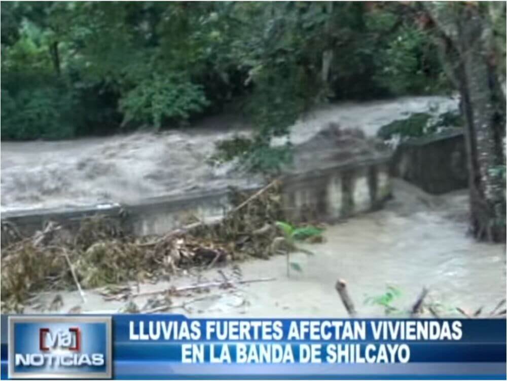 La Banda de Shilcayo: lluvias fuertes afectan viviendas