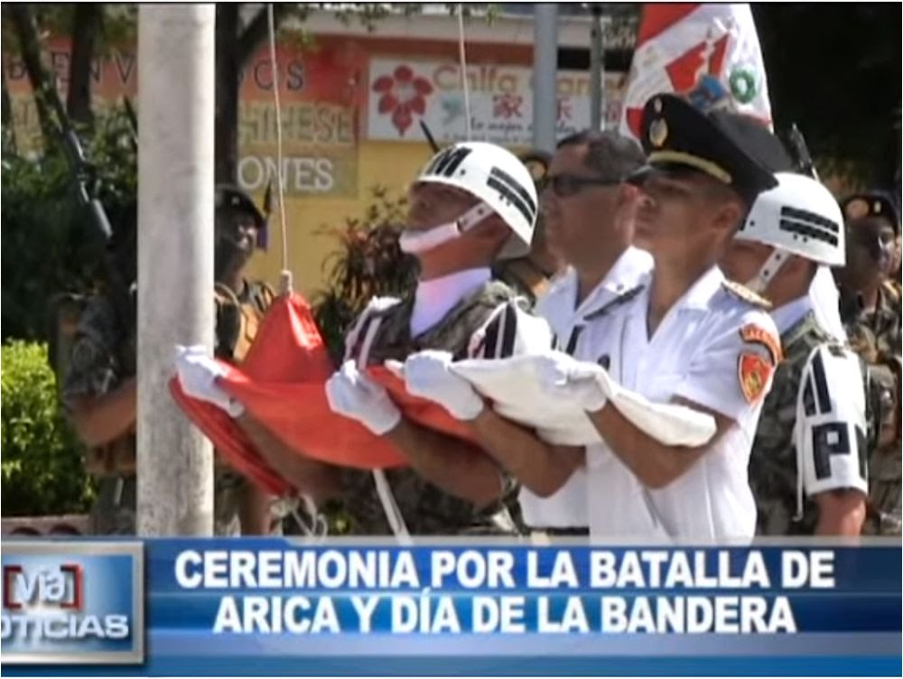 Morales: ceremonia por la batalla de Arica y día de la Bandera