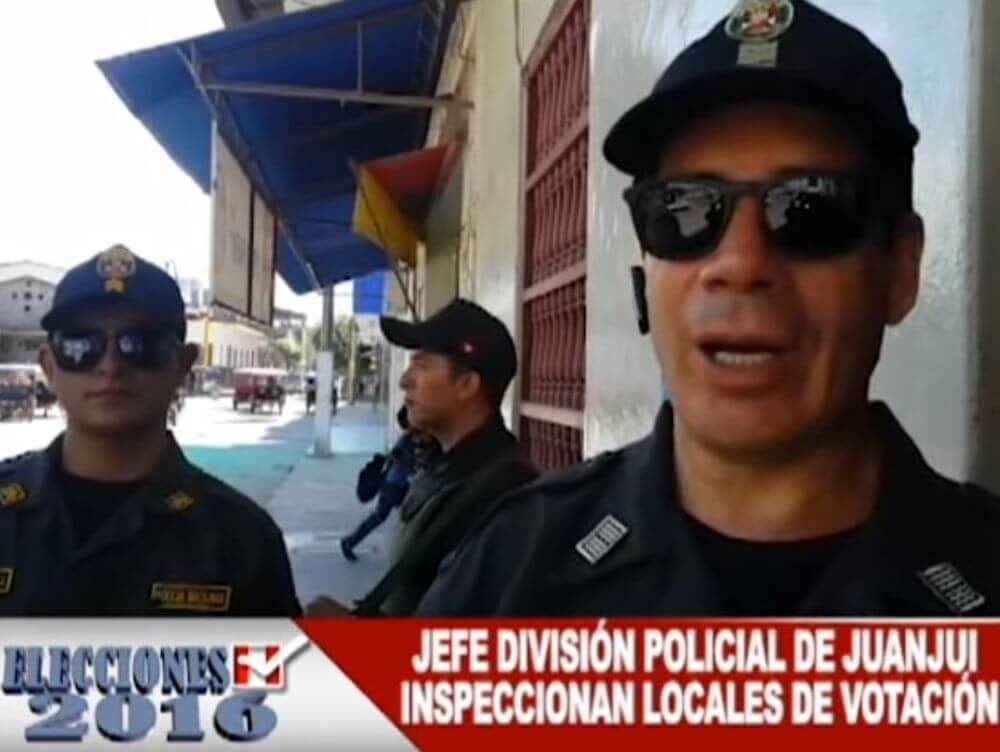 Locales de votación en la ciudad de Juanjui