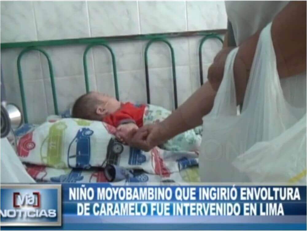 Niño moyobambino que ingirió envoltura de caramelo fue intervenido en Lima Niño moyobambino que ingirió envoltura de caramelo fue intervenido en Lima