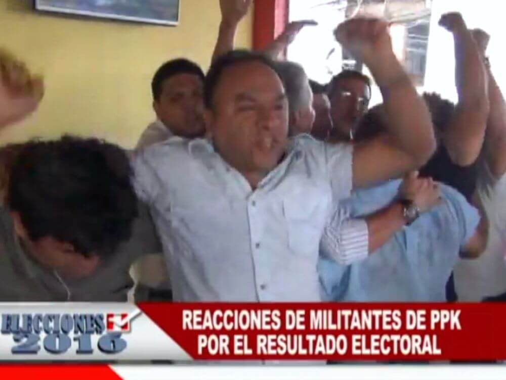 Elecciones 2016: Reacción de simpatizantes de PPK en Tarapoto Elecciones 2016: Reacción de simpatizantes de PPK en Tarapoto