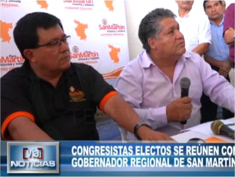 Congresistas electos se reúnen con gobernador regional de San Martín Congresistas electos se reúnen con gobernador regional de San Martín