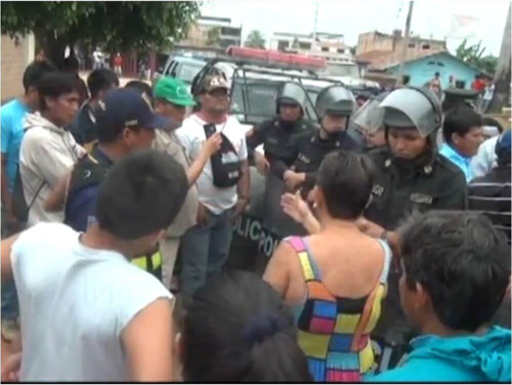 Tarapoto: disputa de terreno casi termina en enfrentamiento