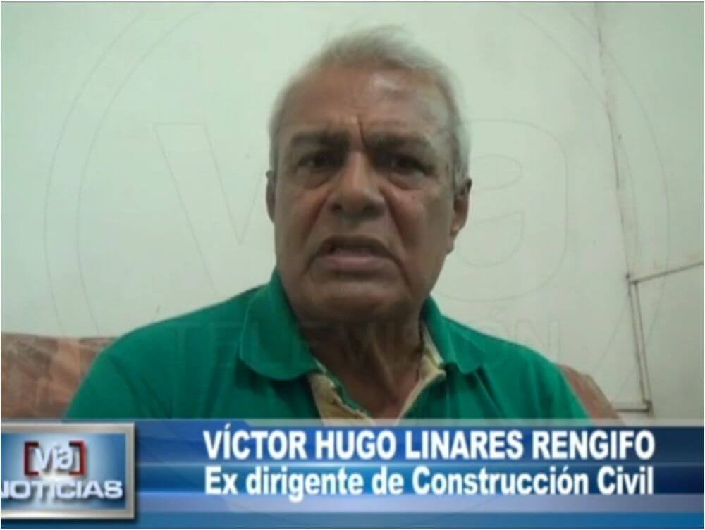 Ex dirigente de construcción civil se manifiesta por muerte de obrero
