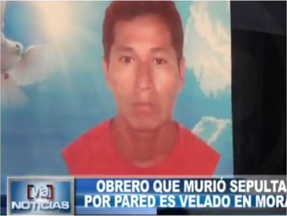 Obrero que murió sepultado por pared es velado en Morales Obrero que murió sepultado por pared es velado en Morales