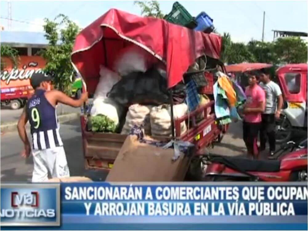 Tarapoto: sancionarán a comerciantes que ocupan y arrojan basura a la vía pública Tarapoto: sancionarán a comerciantes que ocupan y arrojan basura a la vía pública