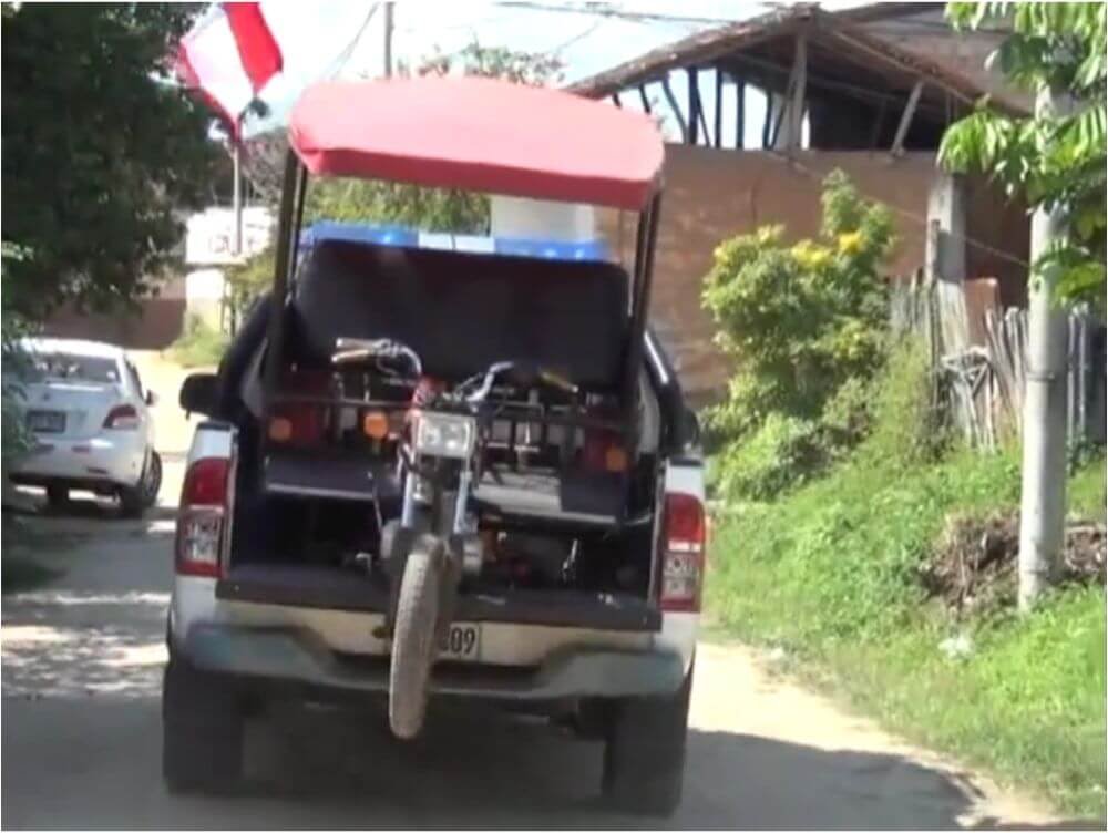 Serenos de Tarapoto recuperan motokar abandonado en el barrio Huayco Serenos de Tarapoto recuperan motokar abandonado en el barrio Huayco