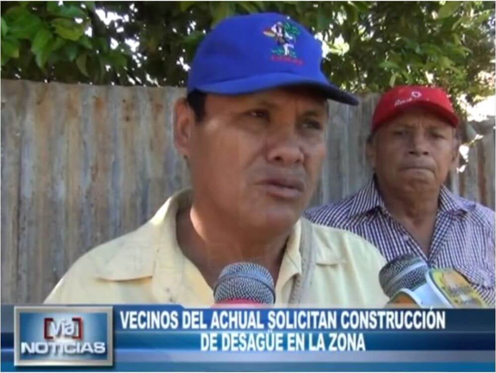 Vecinos del Achual solicitan construcción de desagüe en la zona Vecinos del Achual solicitan construcción de desagüe en la zona