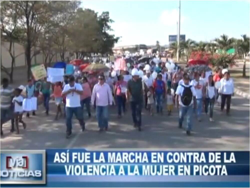 Así fue la marcha en contra de la violencia a la mujer en Picota Así fue la marcha en contra de la violencia a la mujer en Picota
