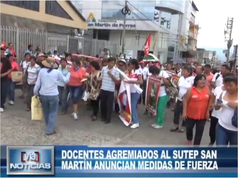 Docentes agremiados al SUTEP San Martín anuncian medidas de fuerza Docentes agremiados al SUTEP San Martín anuncian medidas de fuerza