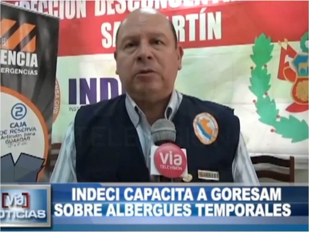 INDECI capacita a GORESAM sobre albergues temporales INDECI capacita a GORESAM sobre albergues temporales