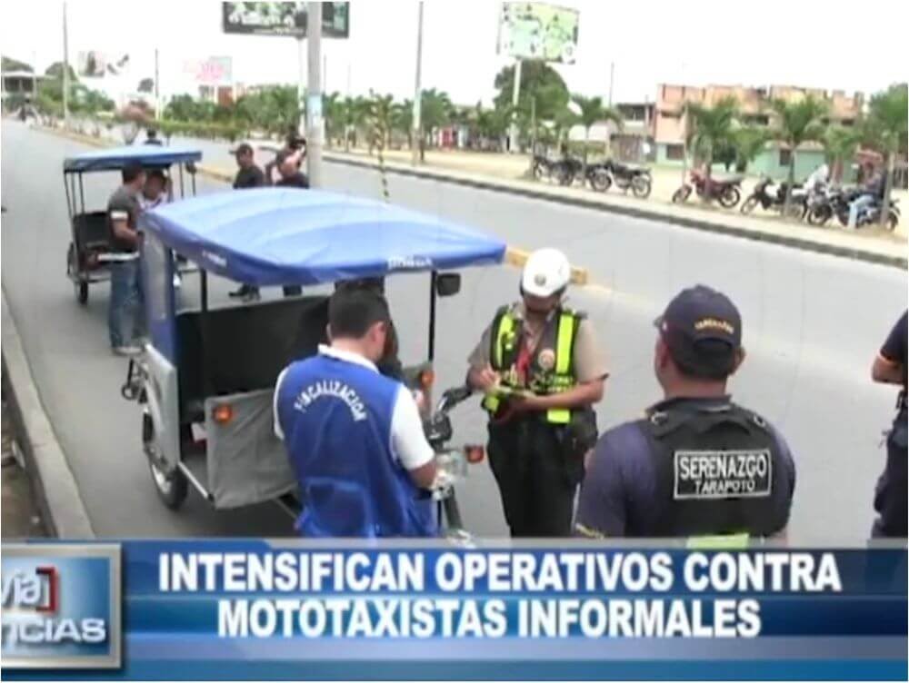 Intensifican operativos contra mototaxistas informales Intensifican operativos contra mototaxistas informales