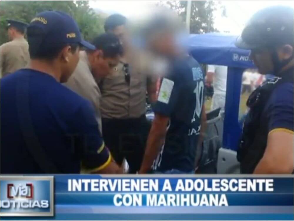 Tarapoto: Intervienen a adolescente con marihuana Tarapoto: Intervienen a adolescente con marihuana