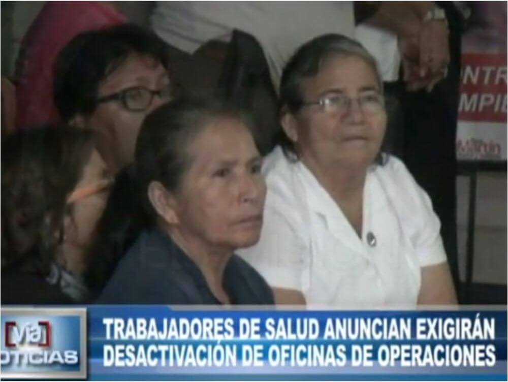 Trabajadores de salud anuncian exigirán desactivación de oficinas de operaciones Trabajadores de salud anuncian exigirán desactivación de oficinas de operaciones