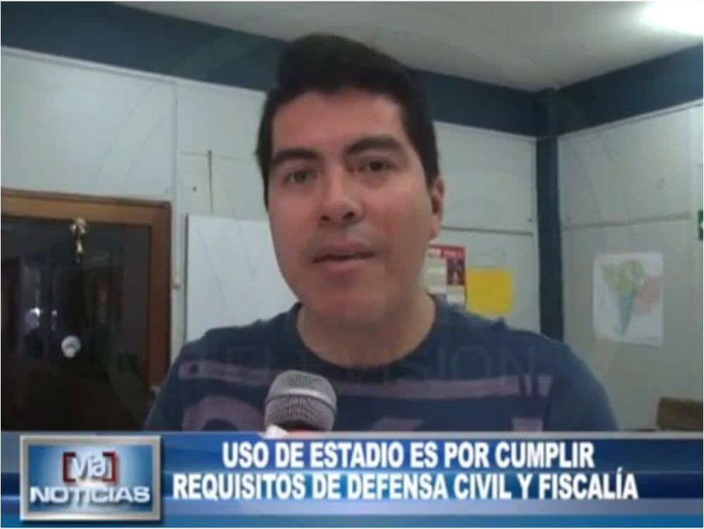 Uso de estadio es por cumplir requisitos de defensa civil y fiscalía Uso de estadio es por cumplir requisitos de defensa civil y fiscalía
