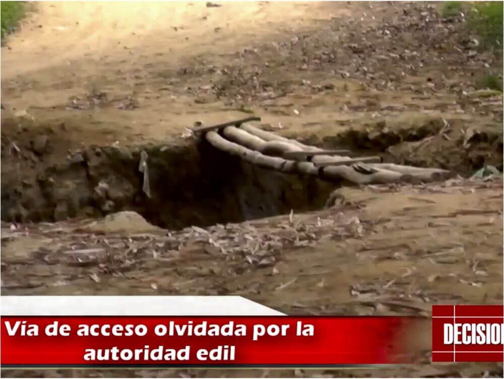 Vía de acceso olvidada por la autoridad edil Vía de acceso olvidada por la autoridad edil